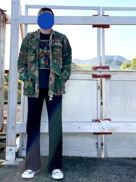 「HELMUT LANG（ヘルムートラング）のアイテム（パンツ）」を使った、パスト・エンパイアさん（メンズ・165cm）の春コーディネート