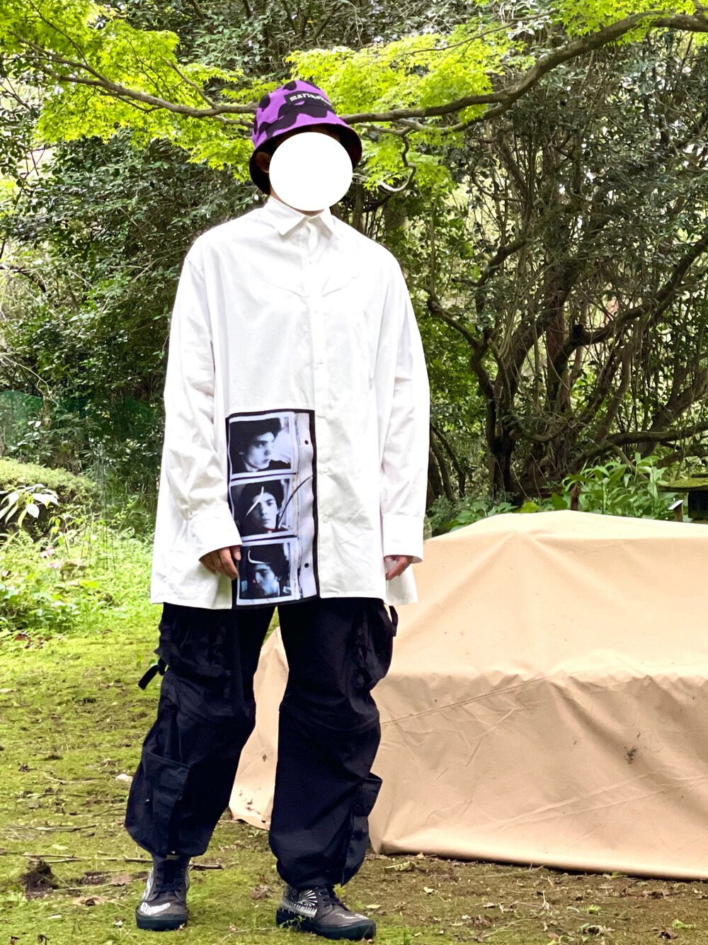 RAF SIMONS 半袖シャツ ブラック 46 RAF SIMONS（ラフシモンズ）の「Raf Simons - オーバーサイズ