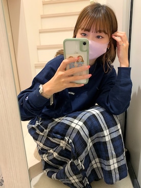 「BEAMS（ビームス）のアイテム（アクセサリー）」を使った、narimochanさん（レディース・156cm）の秋コーディネート