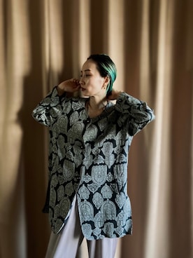 「古着屋コレンテ」｜「アイテム（ジャケット/アウター）」を使った、COLLENTE(yuco)さん（レディース・169cm）の夏コーディネート