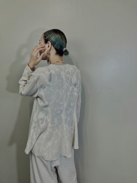 「古着屋コレンテ」｜「アイテム（ジャケット/アウター）」を使った、COLLENTE(yuco)さん（レディース・169cm）の夏コーディネート