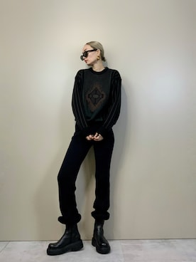 「古着屋コレンテ」｜「アイテム（パンツ）」を使った、COLLENTE(yuco)さん（レディース・169cm）の秋コーディネート