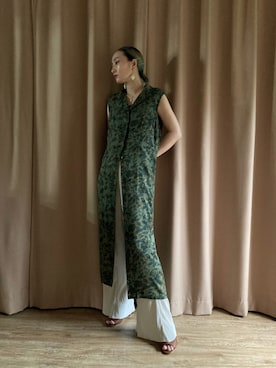「古着屋コレンテ」｜「アイテム（ワンピース/ドレス）」を使った、COLLENTE(yuco)さん（レディース・169cm）の夏コーディネート