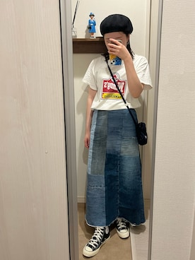 「Freada（フリーダ）のアイテム（スカート）」を使った、shuahonさん（レディース・158cm）の夏コーディネート