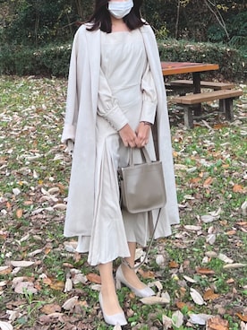 「stradivarius（ストラディバリウス）のアイテム（ジャケット/アウター）」を使った、Shionさん（レディース・156cm）の冬コーディネート