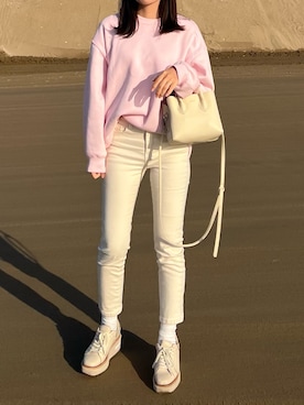 「Lucida（ルシーダ）のアイテム」を使った、Shionさん（レディース・156cm）の春コーディネート
