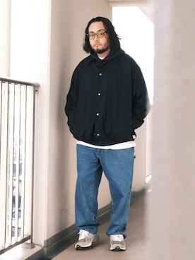 「LOOPWHEELER（ループウィラー）のアイテム」を使った、TAKASHI ITOさん（メンズ・169cm）の春コーディネート