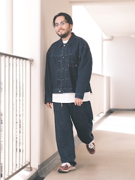 「デニムセットアップ」｜TAKASHI ITOさん（メンズ・169cm）の春コーディネート