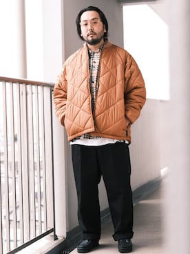 「LAVENHAM（ラベンハム）のアイテム」を使った、TAKASHI ITOさん（メンズ・169cm）の冬コーディネート