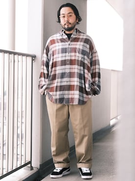 「Graphpaper（グラフペーパー）のアイテム」を使った、TAKASHI ITOさん（メンズ・169cm）の秋コーディネート