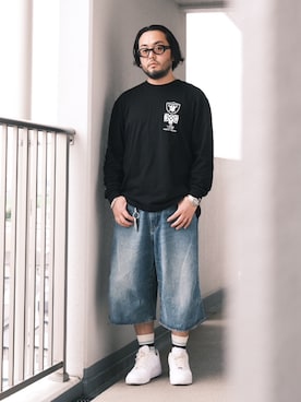 「BOUNTY HUNTER（バウンティーハンター）のアイテム」を使った、TAKASHI ITOさん（メンズ・169cm）の夏コーディネート