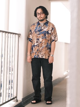 「TAILOR TOYO（テーラートウヨウ）のアイテム」を使った、TAKASHI ITOさん（メンズ・169cm）の夏コーディネート