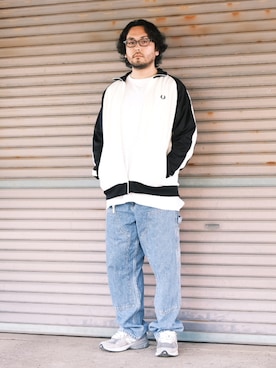 「ペインターパンツ」｜「アイテム（ジャージ）」を使った、TAKASHI ITOさん（メンズ・169cm）の春コーディネート