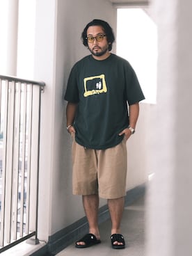 「CONVERSE ADDICT（コンバースアディクト）のアイテム」を使った、TAKASHI ITOさん（メンズ・169cm）の夏コーディネート