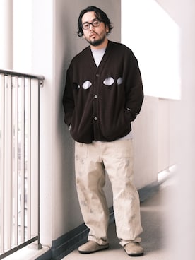 「TENBOX（テンボックス）のアイテム（トップス）」を使った、TAKASHI ITOさん（メンズ・169cm）の秋コーディネート