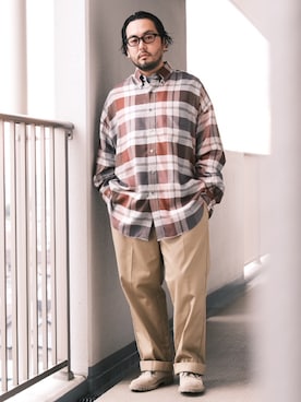 「Graphpaper（グラフペーパー）のアイテム」を使った、TAKASHI ITOさん（メンズ・169cm）の秋コーディネート