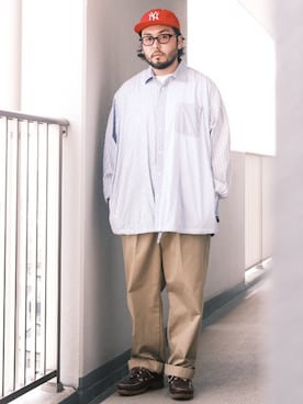 「アイテム（モカシン/デッキシューズ）」を使った、TAKASHI ITOさん（メンズ・169cm・30代）の春コーディネート