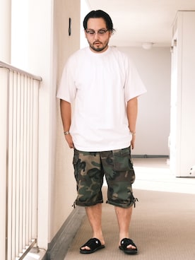 「CONVERSE ADDICT（コンバースアディクト）のアイテム」を使った、TAKASHI ITOさん（メンズ・169cm）の夏コーディネート