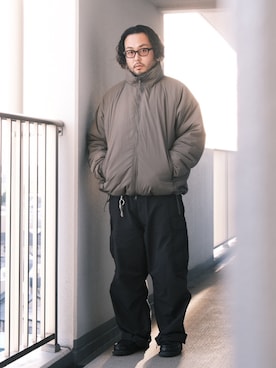「WILD THINGS（ワイルドシングス）のアイテム（ダウンジャケット/コート）」を使った、TAKASHI ITOさん（メンズ・169cm）の秋コーディネート