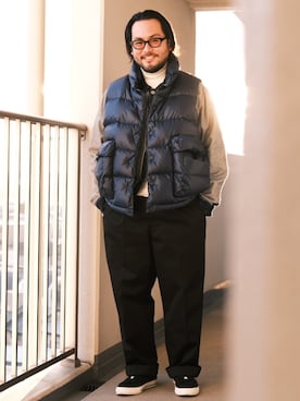 「CONVERSE ADDICT（コンバースアディクト）のアイテム」を使った、TAKASHI ITOさん（メンズ・169cm）の冬コーディネート