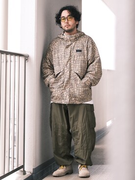 「WILD THINGS（ワイルドシングス）のアイテム（マウンテンパーカー）」を使った、TAKASHI ITOさん（メンズ・169cm）の春コーディネート
