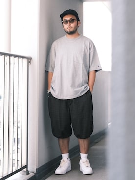 「アイテム（帽子）」を使った、TAKASHI ITOさん（メンズ・169cm・30代）の夏コーディネート