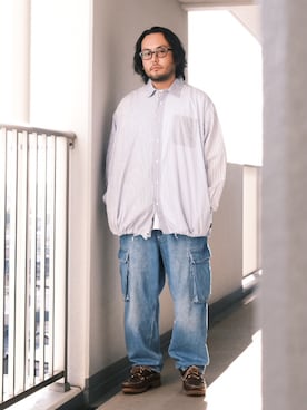 「アイテム（モカシン/デッキシューズ）」を使った、TAKASHI ITOさん（メンズ・169cm・30代）の秋コーディネート