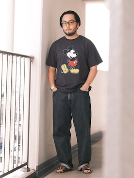 「orSlow（オアスロウ）のアイテム（パンツ）」を使った、TAKASHI ITOさん（メンズ・169cm）の夏コーディネート