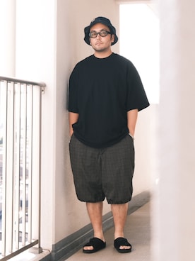 「アイテム（帽子）」を使った、TAKASHI ITOさん（メンズ・169cm・30代）の夏コーディネート
