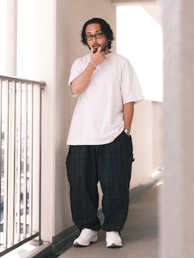 「白スニーカー」｜TAKASHI ITOさん（メンズ・169cm・30代）の夏コーディネート