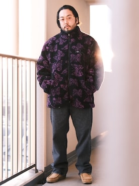 「LOOPWHEELER（ループウィラー）のアイテム（スウェット）」を使った、TAKASHI ITOさん（メンズ・169cm）の冬コーディネート