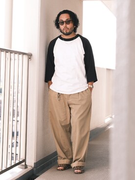 「pearl（パール）のアイテム」を使った、TAKASHI ITOさん（メンズ・169cm）の夏コーディネート