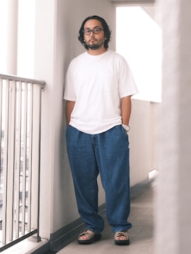 「MBT（エムビーティー）のアイテム」を使った、TAKASHI ITOさん（メンズ・169cm）の夏コーディネート