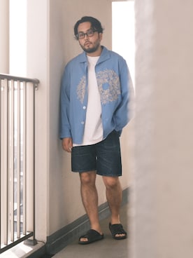 「BEAMS（ビームス）のアイテム（サンダル）」を使った、TAKASHI ITOさん（メンズ・169cm）の春コーディネート