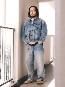 「レザーサンダル」｜「アイテム（ジャケット/アウター）」を使った、TAKASHI ITOさん（メンズ・169cm）の春コーディネート