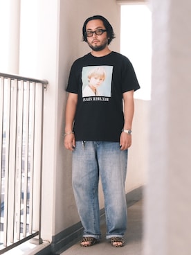 「pearl（パール）のアイテム」を使った、TAKASHI ITOさん（メンズ・169cm）の夏コーディネート