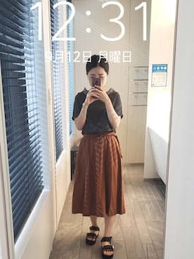 「Settimissimo（セッティミッシモ）のアイテム」を使った、mokoさん（レディース・157cm）の秋コーディネート