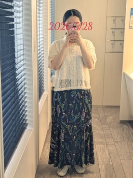 「PUMA（プーマ）の【PUMA】Speedcat Go Sheerns（スニーカー、ブルー系）」を使った、mokoさん（レディース・157cm）の夏コーディネート