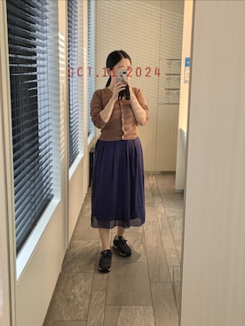 「EMMEL REFINES（エメルリファインズ）のアイテム」を使った、mokoさん（レディース・157cm）の秋コーディネート
