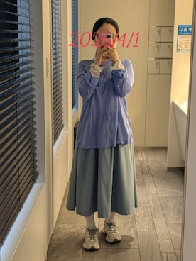「LACOSTE（ラコステ）のアイテム」を使った、mokoさん（レディース・157cm）の夏コーディネート
