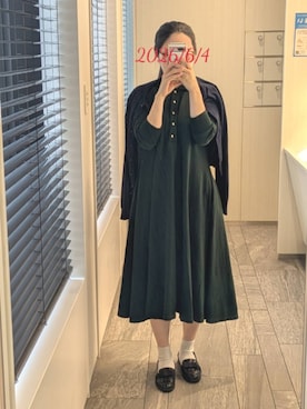 「LACOSTE（ラコステ）のアイテム」を使った、mokoさん（レディース・157cm）の夏コーディネート
