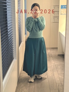 「EMMEL REFINES（エメルリファインズ）のアイテム」を使った、mokoさん（レディース・157cm）の冬コーディネート