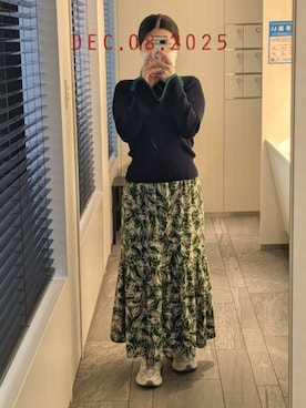 「EMMEL REFINES（エメルリファインズ）のアイテム」を使った、mokoさん（レディース・157cm）の冬コーディネート