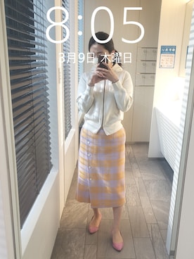 「PICHE ABAHOUSE（ピシェ アバハウス）のアイテム」を使った、mokoさん（レディース・157cm）の春コーディネート