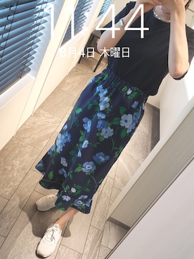 「piccin」｜「アイテム（アナログ腕時計）」を使った、mokoさん（レディース・157cm）の夏コーディネート