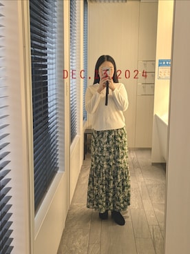 「EMMEL REFINES（エメルリファインズ）のアイテム」を使った、mokoさん（レディース・157cm）の冬コーディネート
