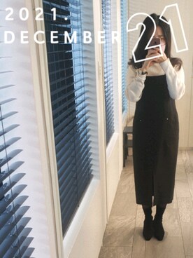 「CIRCA（サーカ）のアイテム」を使った、mokoさん（レディース・157cm）の冬コーディネート