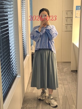 「LACOSTE（ラコステ）のアイテム」を使った、mokoさん（レディース・157cm）の夏コーディネート
