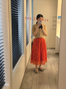 「EMMEL REFINES（エメルリファインズ）のアイテム」を使った、mokoさん（レディース・157cm）の秋コーディネート