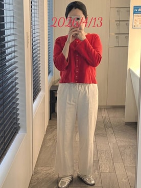 「green label relaxing（グリーンレーベルリラクシング）のアイテム」を使った、mokoさん（レディース・157cm）の夏コーディネート